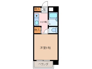 近鉄四日市駅 徒歩5分 6階の物件間取画像